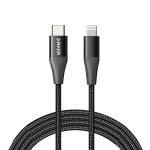 کابل USB-C به Lightning انکر 60W مدل Anker A8652 طول 0.9 متر