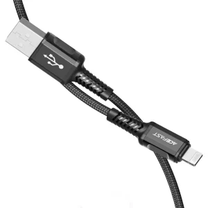 کابل USB-A به Lightning ایس فست 2.4 آمپر مدل ACEFAST C1-02 طول 1.2 متر